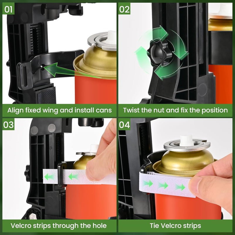 New Fly Spray Can Extension Pole Adaptor, Adjustable Sprayer Bracket Adaptor for Wasp Hornet Bee Spray Long Range, Spray Paint, Window Cleaner, Tree Spray. Spray Can Trigger Handle - Image 5